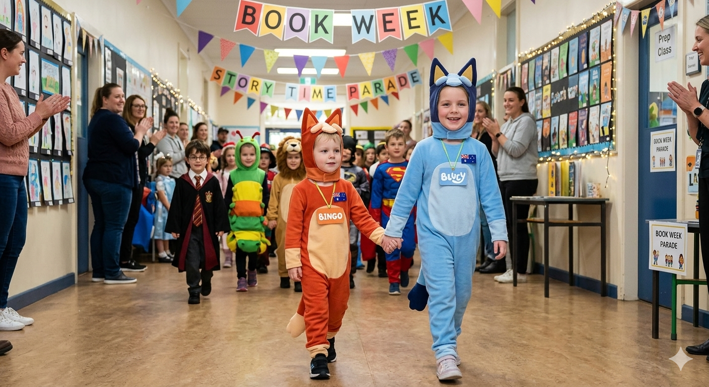 Bluey and Bingo Book Week Costumes
